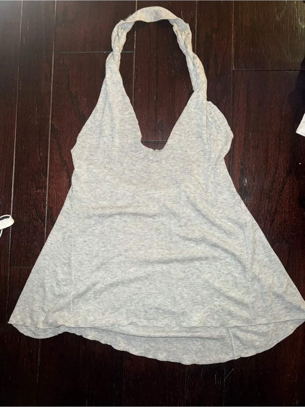 Free People Enough Said Halter Top Heather Gray Size Small